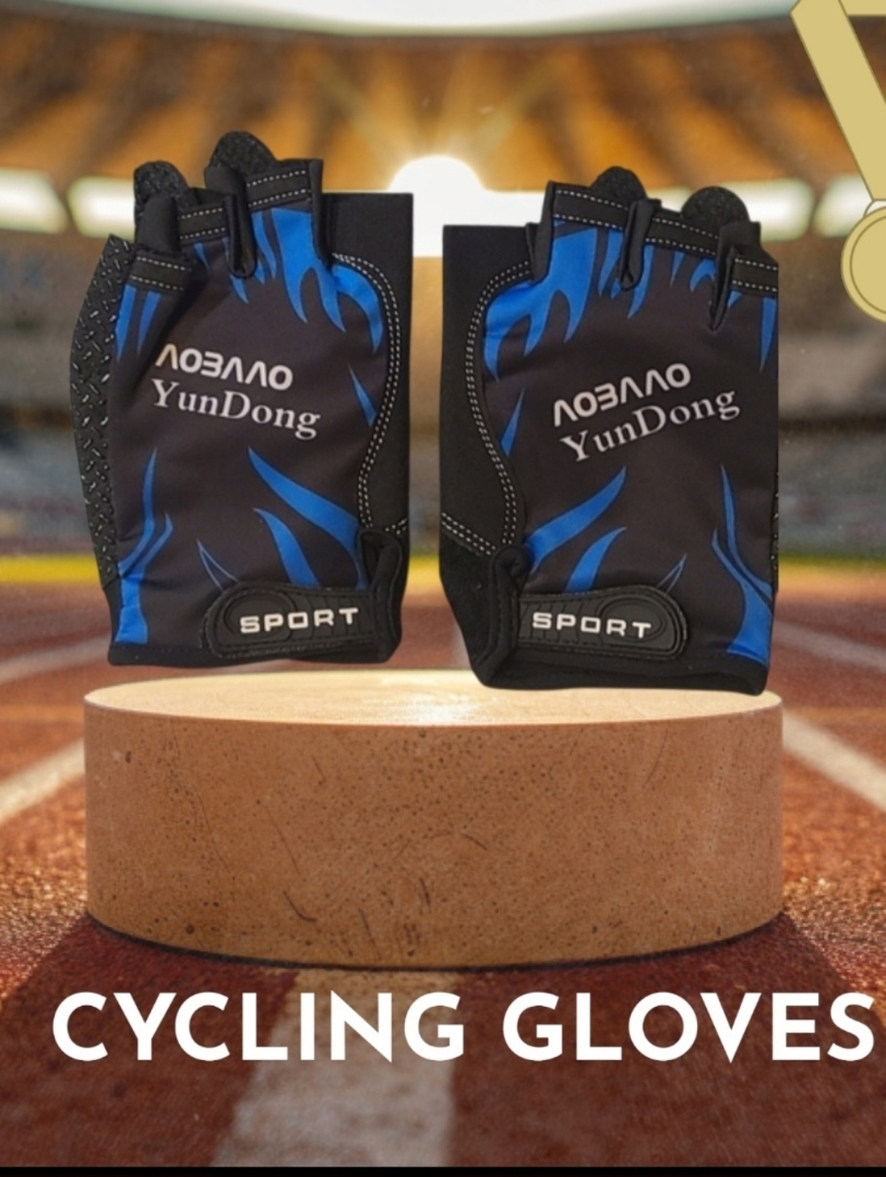 WULI Cycling Gloves Half Finger Men & Women Thin & Breathable Large NWOT